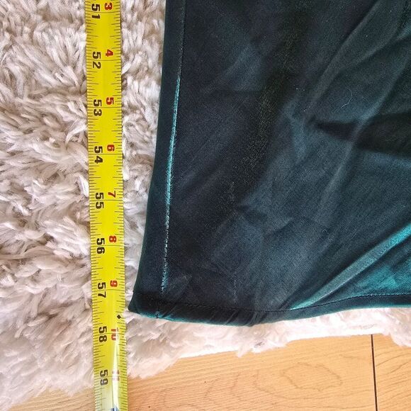 All‎ That Jazz Elegant Black Velvet & Green Maxi Dress Size 3 Y2k Prom Wimsigoth - Picture 11 of 12